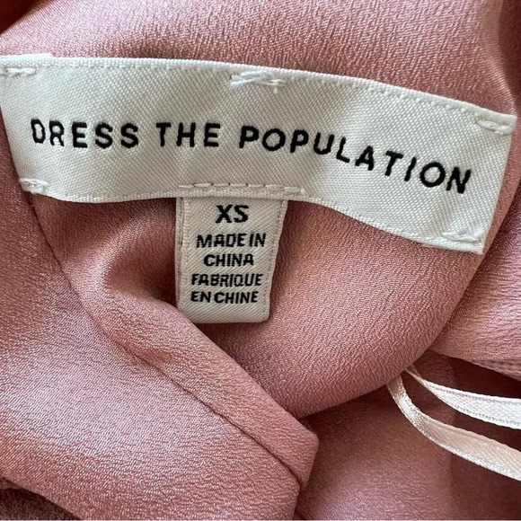 Dress the Population Mackenna low cowl back sheath dress blush pink 866 - Picture 15 of 15